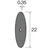 MC2003 [カッティング砥石 WA φ22×0.35]