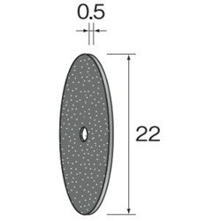 MC2004 [カッティング砥石 WA φ22×0.5]
