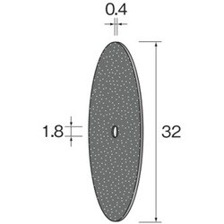 MC2021 [カッティング砥石 WA φ32×0.4]