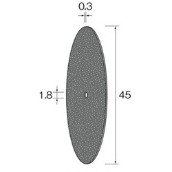 MC2041 [カッティング砥石 WA φ45×0.3]