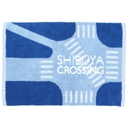 SHIBUYA CROSSING BATH MAT ブルー SCMB01
