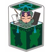 忍たま乱太郎 キャラ箱クッション 潮江文次郎 [W34×H45×D10cm]
