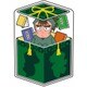 忍たま乱太郎 キャラ箱クッション 中在家長次 [W34×H45×D10cm]