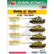 HMDT35006 VI号戦車 ティーガーI クルスクの戦い パート2 「戦車連隊 ”ダスライヒ”」 [1/35 ミリタリーデカール]