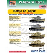 HMDT35008 VI号戦車 ティーガーI クルスクの戦い パート4 「第503重戦車大隊 ”フェルトハルンハレ”」 [1/35 ミリタリーデカール]