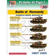 HMDT35009 VI号戦車 ティーガーI ノルマンディｰの戦い パート1 「SS第101重戦車大隊」 [1/35 ミリタリーデカール]