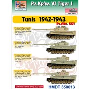HMDT35013 VI号戦車 ティーガーI チュニス1942-43年 第501重戦車大隊 [1/35 ミリタリーデカール]