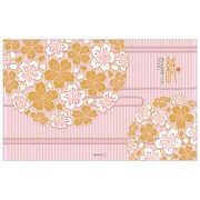 便箋 透かしシルク 流水桜柄 85839006