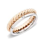 MILANO(ミラノ) リング ACCADEMIA 0.13ct ダイヤモンド ローズゴールド/ホワイトゴールド A.B511/B9/O7