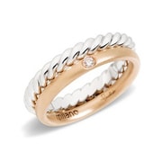 MILANO(ミラノ) リング ACCADEMIA 0.03ct ダイヤモンド ホワイトゴールド/ローズゴールド A.B511SB7/O9