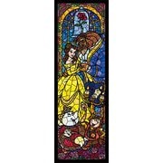 DSG456-732 美女と野獣 ステンドグラス [ジグソーパズル ステンドアート ぎゅっと 456ピース（18.5×55.5cm）]