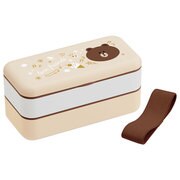 LINEフレンズ ブラウン シンプル ランチボックス SLBW6