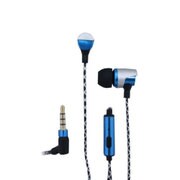 マイク付き 強靱タフケーブルイヤホン ブルー NBEP-T1201-BL