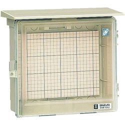 CWB-12AJ [ウオルボックス 透明蓋屋根付IPX3 ヨコ型 取付スペース3P 60AF×2 ベージュ]