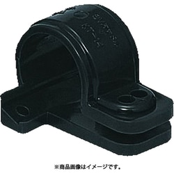 KT-14-50 [SV片サドル SVケーブル･TLフレキ･電線管･同軸ケーブル用 適合径φ18～φ20 黒 50個]