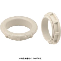 PBZ-48SJ [通線/ケーブル引き出し用保護ブッシング ショート 適合ノック径φ48 ベージュ]