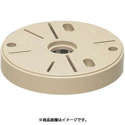 ポリ台 照明器具取付用プラスチック絶縁台 丸型 外寸φ139×20mm ベージュ POW-135J