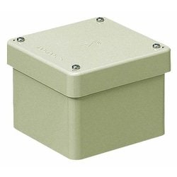 防水プールボックス カブセ蓋正方形ノック無タテ200×ヨコ200×フカサ100 ベージュ 1個 PVP-2010BJ