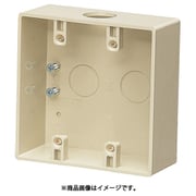 PVR-AWJ [露出スイッチボックス コネクタ無 2ヶ用 穴径φ27×1 ベージュ]