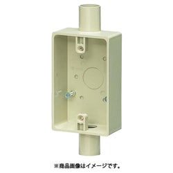 SW2-16J [露出スイッチボックス 1ヶ用 2方出 適合管VE14･16 ベージュ]