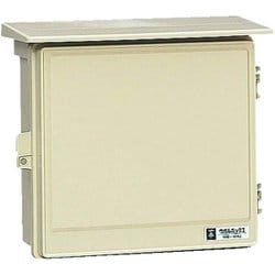 WB-12AJ [ウオルボックス プラスチック製防雨ボックス 屋根付ヨコ型 ベージュ]
