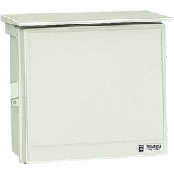WB-13AM [ウオルボックス プラスチック製防雨ボックス 屋根付ヨコ型 ミルキーホワイト]