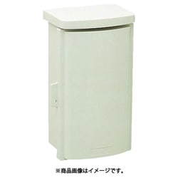 WB-1DM [ウオルボックス プラスチック製防雨ボックス 屋根一体型タテ型 ミルキーホワイト]