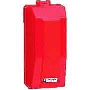 WB-1R [危険シール付ウオルボックス プラスチック製防雨ボックス タテ型 赤色]