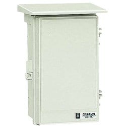 WB-2AM [ウオルボックス プラスチック製防雨ボックス 屋根付タテ型 ミルキーホワイト]