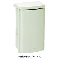 WB-2DM [ウオルボックス プラスチック製防雨ボックス 屋根一体型タテ型 ミルキーホワイト]