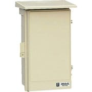 WB-3AJ [ウオルボックス プラスチック製防雨ボックス 屋根付タテ型 ベージュ]