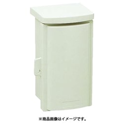 WB-DM [ウオルボックス プラスチック製防雨ボックス 屋根一体型タテ型 ミルキーホワイト]