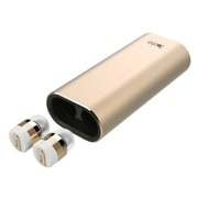 超小型 完全ワイヤレスイヤホン Beat-in Power Bank ゴールド BI9315