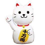 SA-1351WH ビニールディスプレイ招き猫 白