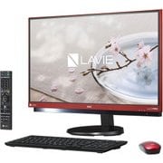 LAVIE Desk All-in-one DA770/GAR 23.8型ワイド/Corei7-7500U/メモリ 8GB/HDD 3TB/ブルーレイディスクドライブ/Windows 10 Home 64ビット/Office H&B Premium+Office365/レッド PC-DA770GAR