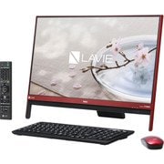 LAVIE Desk All-in-one DA370/GAR 23.8型ワイド/Celeron-3865U/メモリ4GB/HDD 1TB/DVDスーパーマルチ/Windows 10 Home 64ビット/Office Personal Premium+Office365/レッド PC-DA370GAR