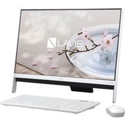 LAVIE Desk All-in-one DA350/GAW 23.8型ワイド/Celeron-3865U/メモリ4GB/HDD 1TB/DVDスーパーマルチ/Windows 10 Home 64ビット/Office Personal Premium+Office365/ホワイト PC-DA350GAW
