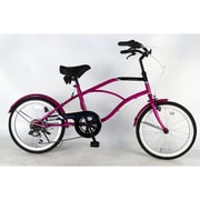 自転車 17CVL 20型 ミニビーチ 外装6段変速 パープル