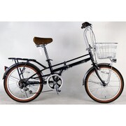 折りたたみ自転車 17EB 20型 FDB フォールディングバイク カゴ付 HD ネイビー