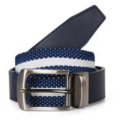 PING17SS リバーシブルメッシュベルト ネイビー/ホワイト