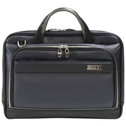 60035 [M.I.J -JAPAN MADE- ブリーフケース 38cm ネイビー]