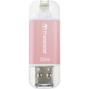 USBメモリ 32GB JetDrive Go 300 iPhone7対応 Lightning 接続 ＆ USB3.1 デュアルコネクタ USBメモリ ローズゴールド 2年保証 TS32GJDG300R