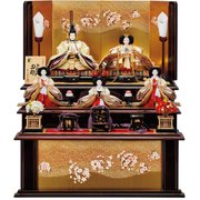 三段飾り 雛 三五親王芥子官女(収納) SHK-383