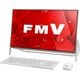 ESPRIMO FH55/B1 23.8型/Core i3-7100U/メモリ 8GB/HDD 1TB/DVDスーパーマルチ/Windows 10 Home 64 ビット/Office Home & Business プラス 365 サービス/スノーホワイト FMVF55B1WC