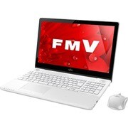 ノートパソコン LIFEBOOK AH77/B1 15.6型ワイド/Core i7-7700HQ/メモリ8GB/HDD 1TB/ブルーレイドライブ/Windows 10 Home 64ビット/Office Home and Business Premium/プレミアムホワイト FMVA77B1W