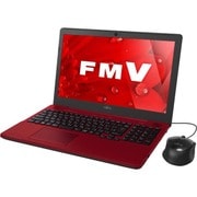 ノートパソコン LIFEBOOK AHシリーズ ベーシック/15.6型ワイド/Celeron/メモリ4GB/HDD 1TB/DVDスーパーマルチ/Windows 10 Home 64ビット/Office Home and Business Premium/ルビーレッド FMVA42B1R