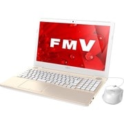ノートパソコン LIFEBOOK AHシリーズ ベーシック/15.6型ワイド/Celeron/メモリ4GB/HDD 1TB/DVDスーパーマルチ/Windows 10 Home 64ビット/Office Home and Business Premium/シャンパンゴールド FMVA42B1G