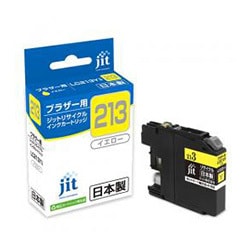 互換リサイクルインクカートリッジ ブラザー LC213Y イエロー（染料） 日本製 JIT-B213Y