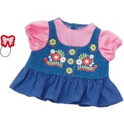 ぽぽちゃん専用 お花柄デニムの ジャンパースカート