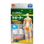 バンテリンコーワサポーター 腰用 大きめサイズ シャイニンググレー [テーピング機能付き 腰サポーター]